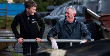 Lakeland Dairies milk suppliers, the Brennans on their farm.