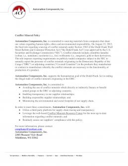 ACI Conflict Mineral Policy Statement