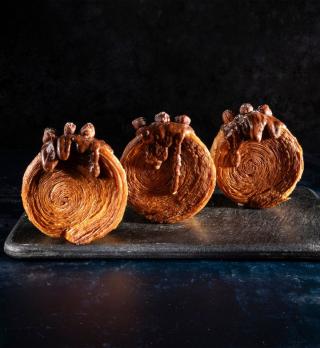 Bakery croissant wheels