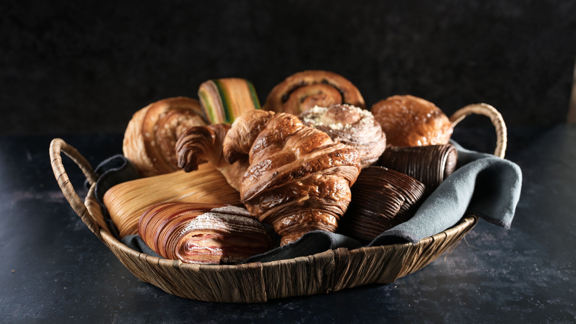 Basket of Bakery goods