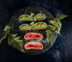 Selection of Pastries on Slate