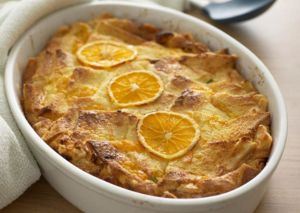 Bread and butter pudding made with Lakeland Dairies products