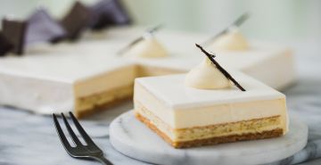 Infinity pastry close up made with millac