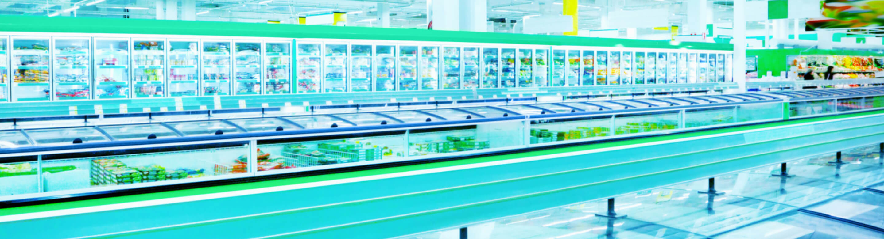 Refrigeration header banner