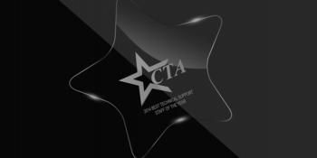 Star on a black background