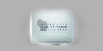 Award on grey background