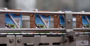 Viva Flavoured milk being produced.