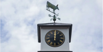 A clock on top of a building.