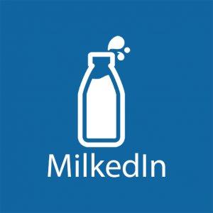 MilkedIn app logo.